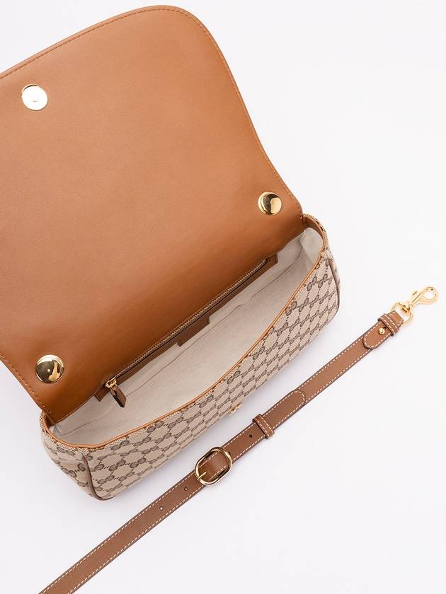 Blondie GG Canvas Medium Top Handle Bag Beige Ebony - GUCCI - BALAAN 3