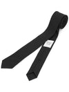 Super 120S Twill Tie  Black - THOM BROWNE - BALAAN 5
