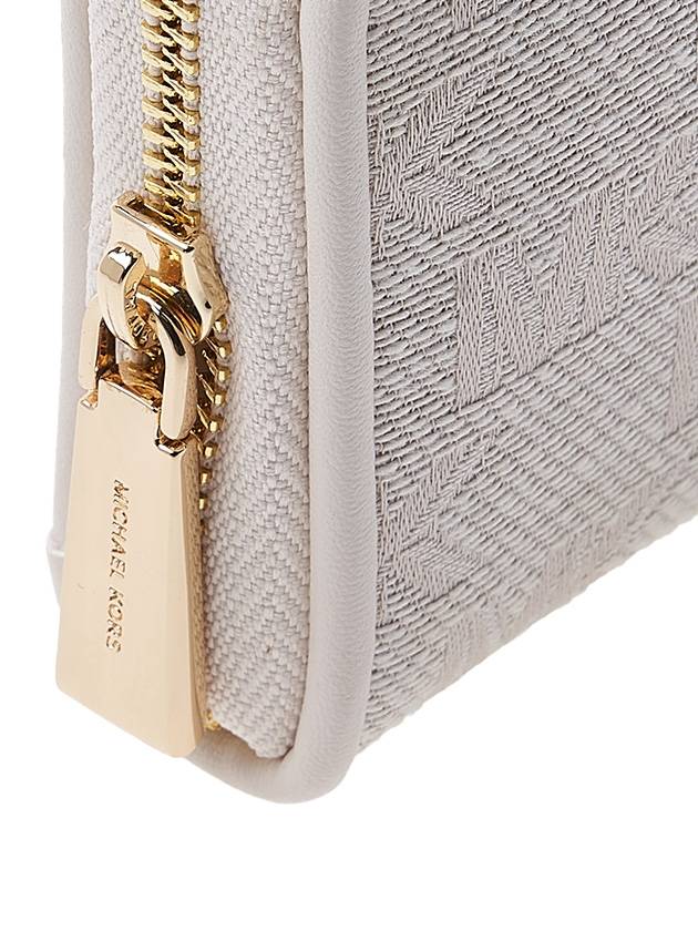 Jet Set Monogram Pattern Card Wallet White - MICHAEL KORS - BALAAN 8