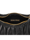 Wander Matelasse Nappa Leather Mini Hobo Tote Bag Black - MIU MIU - BALAAN 10