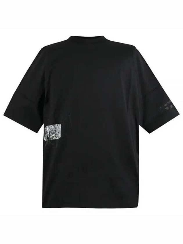 Graphic Print Short Sleeve T-shirt Black - STONE ISLAND - BALAAN 2