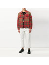 11th Anniversary Check Shirt Jacket Red OMEA012S18792013 9901 - OFF WHITE - BALAAN 4