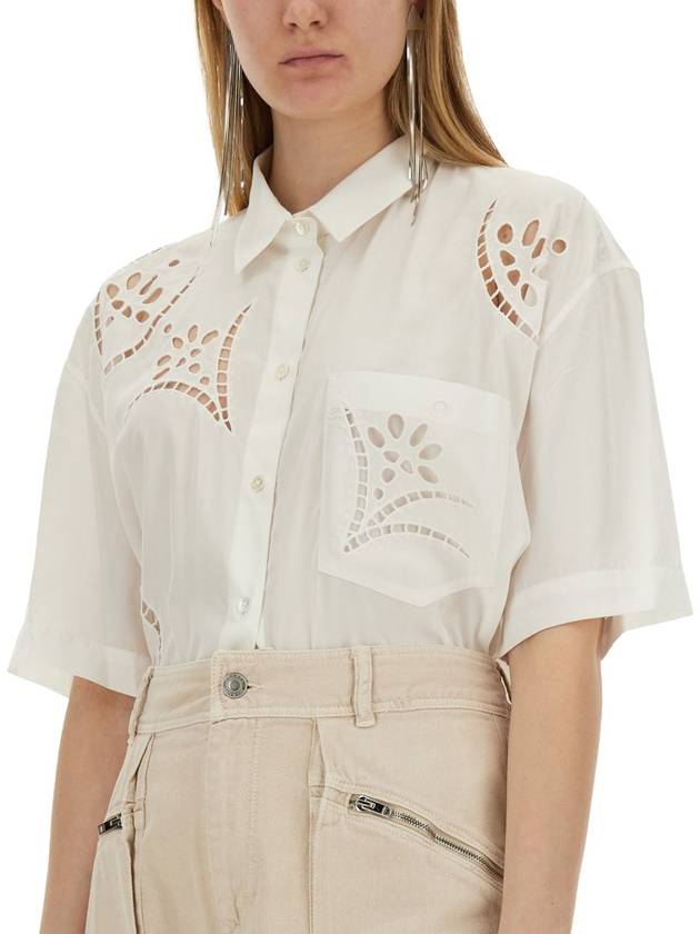 Shirt CH0067FCB2G06I 20WH White - ISABEL MARANT - BALAAN 5