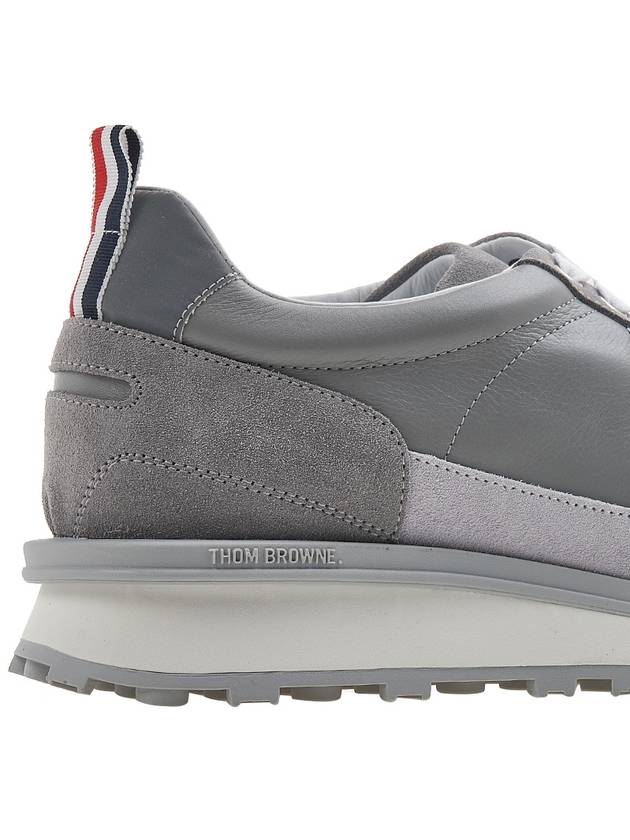 Vitello Alumni Trainer Caprede Low Top Sneakers Grey - THOM BROWNE - BALAAN 11