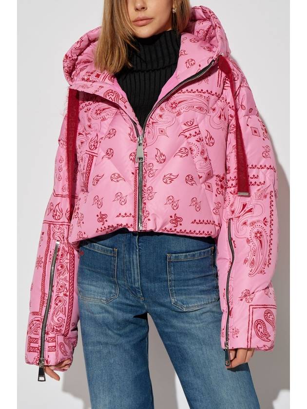 Khrisjoy Down Jacket With Paisley Print, Women's, Pink - KHRISJOY - BALAAN 3