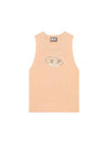 M Onerva Logo Plaque Cut Out Sleeveless Pink - DIESEL - BALAAN 2