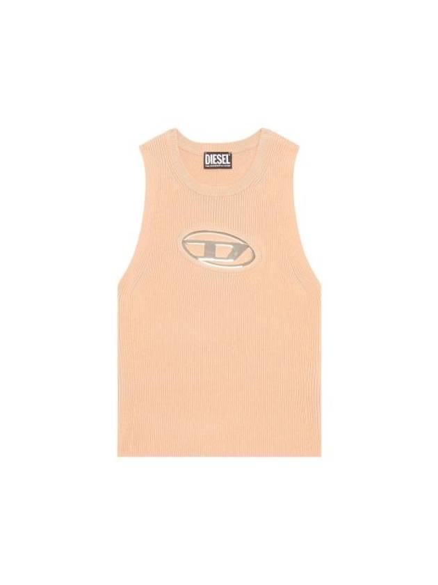 M Onerva Logo Plaque Cut Out Sleeveless Pink - DIESEL - BALAAN 2