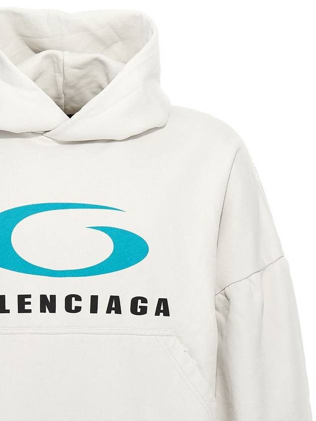 Balenciaga 'Loop Sports Icon' Cropped Hoodie - BALENCIAGA - BALAAN 3