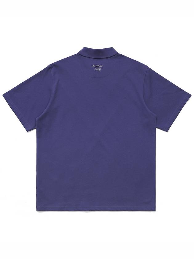 Wiz Collection Wizard Polo T-Shirt PURPLE M3313LTS01PUR - MALBON GOLF - BALAAN 3