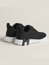 Bouncing Mesh Suede Goatskin Low Top Sneakers Noir - HERMES - BALAAN 4