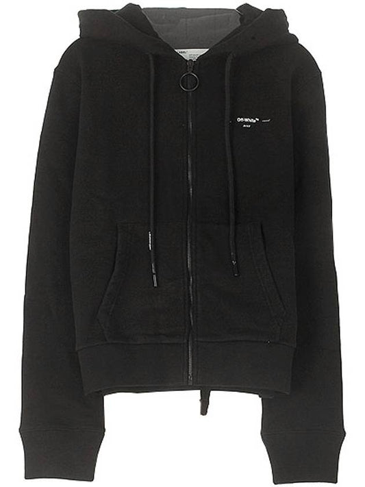 basic arrow embroidery slim hooded zip-up black - OFF WHITE - BALAAN 2