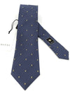 GG Dot Pattern Silk Tie Navy - GUCCI - BALAAN 4