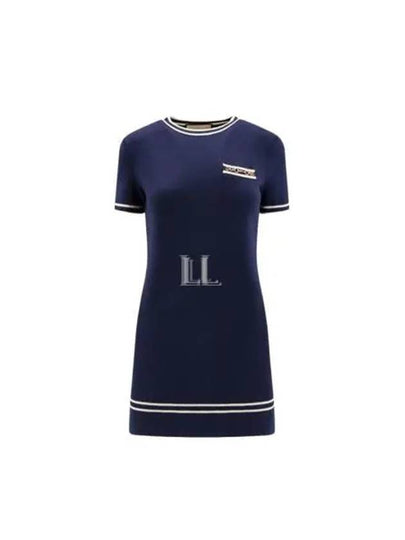 Gucci Horsebit Wool Short Dress Blue - GUCCI - BALAAN 2