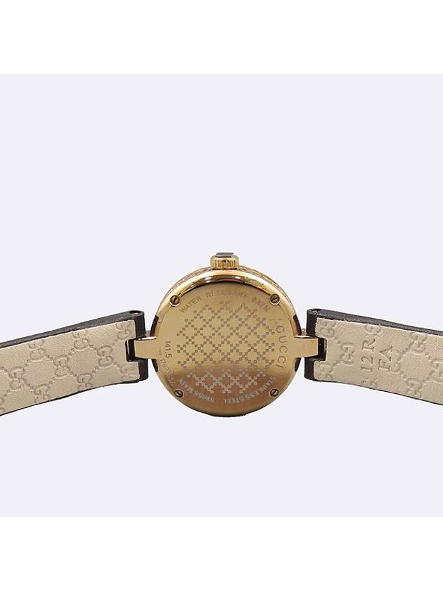 Gucci 404233 141 5 Diamantissima 27MM Round Gold Ladies Leather Band Watch - GUCCI - BALAAN 4