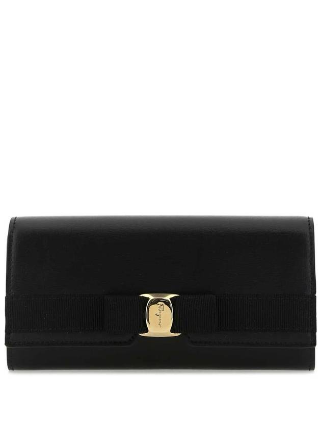 Vara Bow Continental Long Wallet Black - SALVATORE FERRAGAMO - BALAAN 2