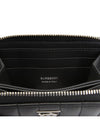 Lola Quilted Zip Round Coin Card Wallet Black - BURBERRY - BALAAN 7