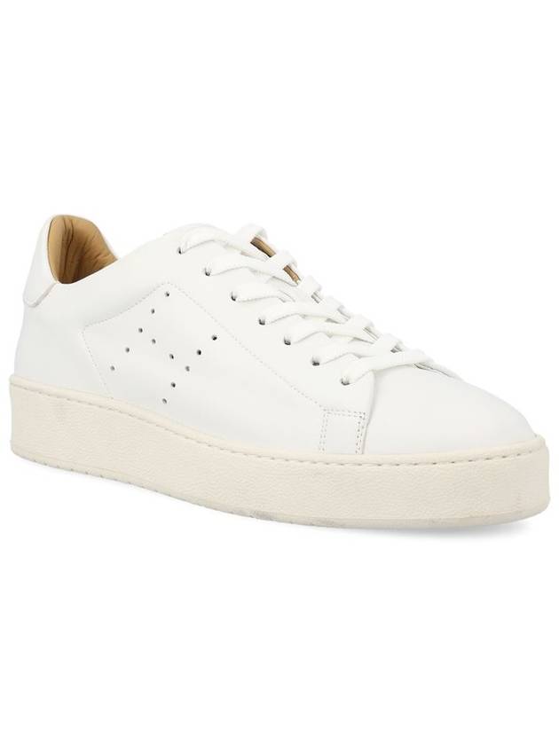 Hogan H672 Smooth Leather Low Top Sneakers White - HOGAN - BALAAN 3