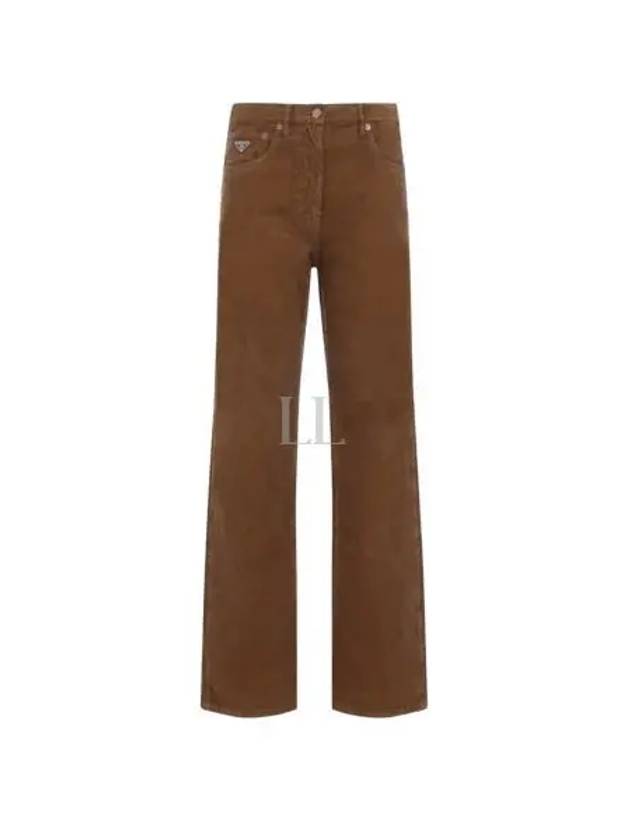 GFP517 S OOO 1449 F098L Wide Leg Corduroy Pants - PRADA - BALAAN 1