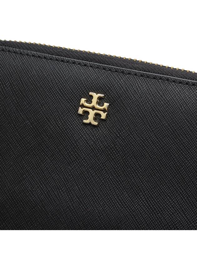 Tory Burch Black Saffiano Leather Medium Wallet - TORY BURCH - BALAAN 5