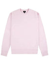 Men's Steve Logo Sweatshirt Pale Pink - A.P.C. - BALAAN 2