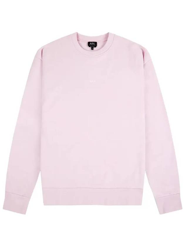 Men's Steve Logo Sweatshirt Pale Pink - A.P.C. - BALAAN 3