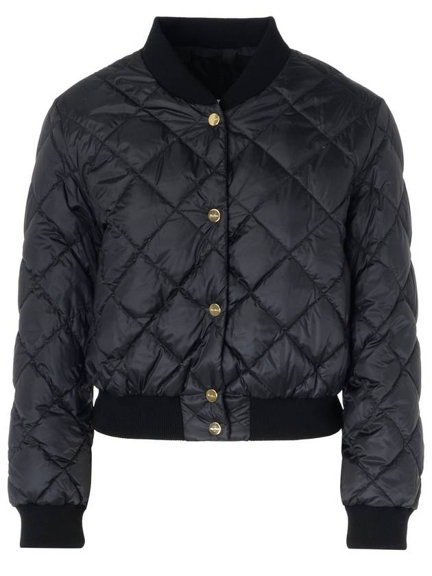 Bisoft Water Repellent Reversible Padded Jacket Black - MAX MARA - BALAAN 1