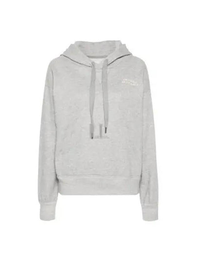 Solena Embroidered Logo Oversized Hoodie Grey - ISABEL MARANT - BALAAN 2