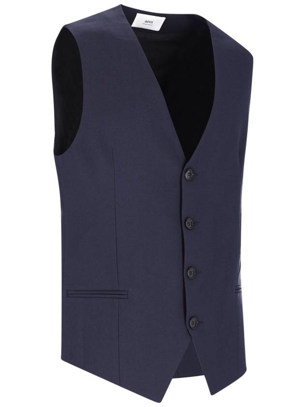 Wool Tailored Vest H23UBV753WV0026 - AMI - BALAAN 4