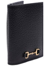 Gold Hardware Horsebit Bifold Card Wallet Black - GUCCI - BALAAN 4