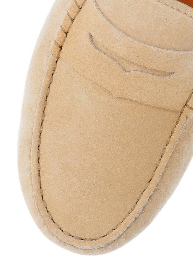 Gommino Bubble Suede Driving Shoes Beige - TOD'S - BALAAN 6