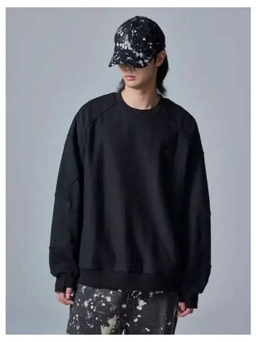 Reverse weave loose fit pocket sweatshirt black domestic product GM0024082640043 - JUUN.J - BALAAN 1