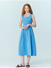 Sleeveless back ribbon dress_Blue - OPENING SUNSHINE - BALAAN 4