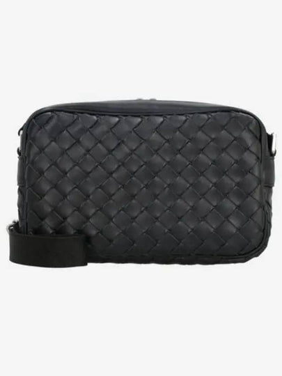 Classic Intrecciato Small Camera Cross Bag Black - BOTTEGA VENETA - BALAAN 2