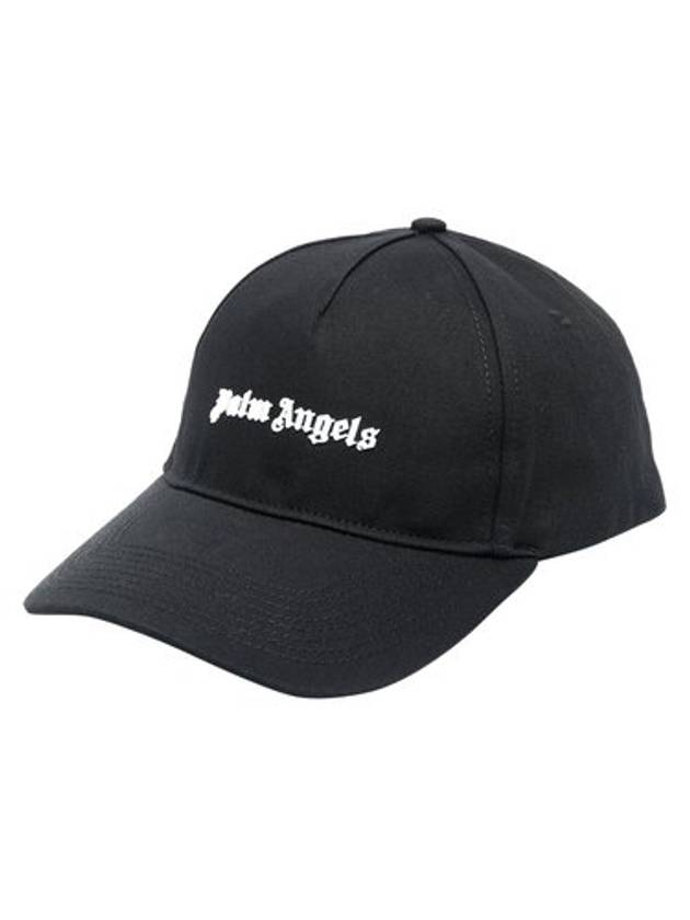 Logo Patch Ball Cap Black - PALM ANGELS - BALAAN 2