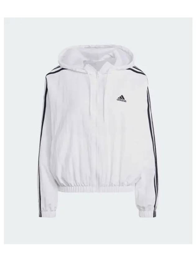 Essentials 3S Woven Windbreaker White - ADIDAS - BALAAN 2