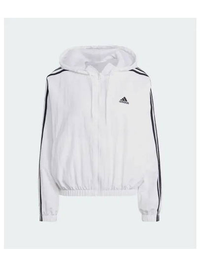 Essentials 3S Woven Windbreaker White - ADIDAS - BALAAN 2