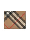 Check Card Wallet Beige - BURBERRY - BALAAN 5