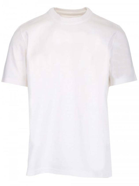 Men's Classic Short Sleeve T-Shirt Chalk - BOTTEGA VENETA - BALAAN.