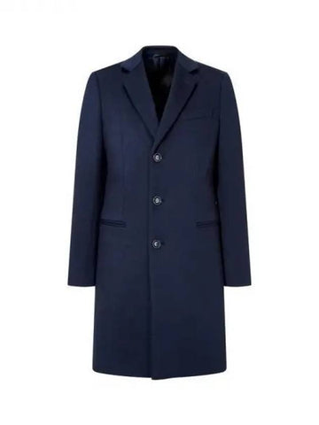 Men s Glossy Cashmere Single Coat Navy 271703 - GIORGIO ARMANI - BALAAN 1