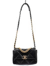 19 Lambskin Medium Hand Cross Bag Black - CHANEL - BALAAN 7