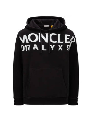 Logo Print Hoodie Black - MONCLER - BALAAN 1