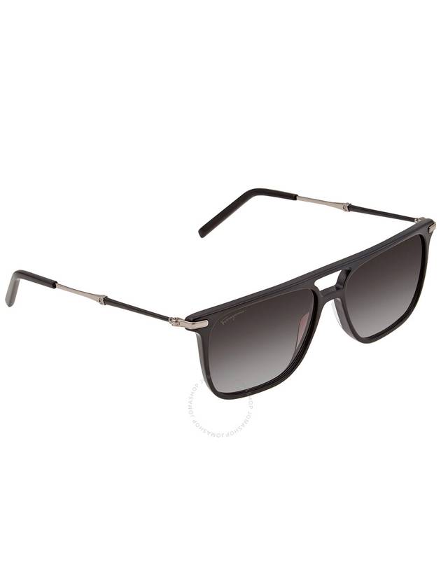 Eyewear Square Boeing Sunglasses Grey - SALVATORE FERRAGAMO - BALAAN 3