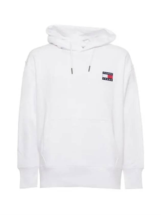 Tommy Jeans Logo Hoodie White - TOMMY HILFIGER - BALAAN 2