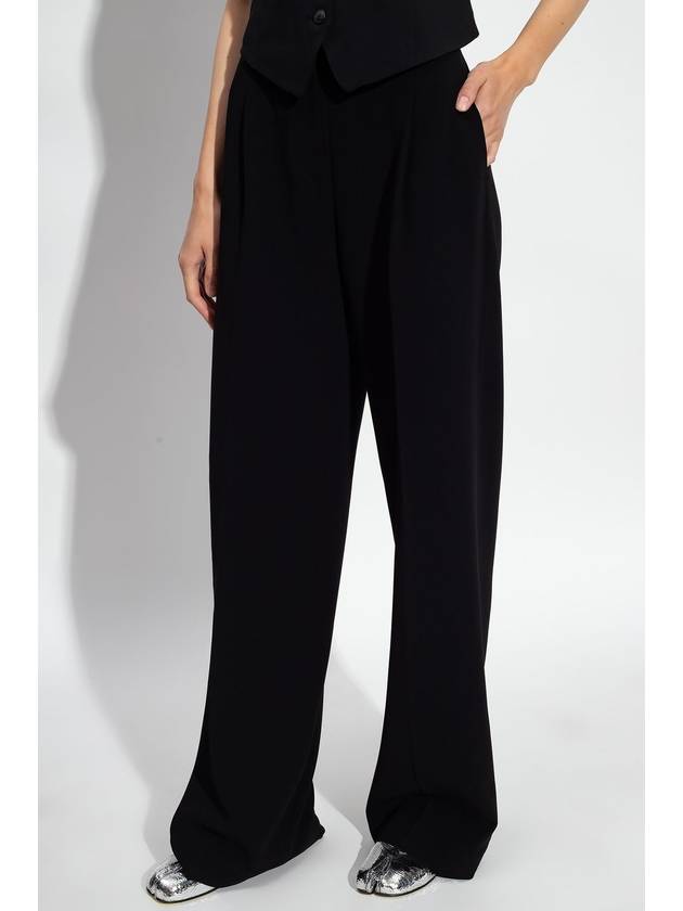 Michael Kors Pleat-front Trousers, Women's, Black - MICHAEL KORS - BALAAN 3