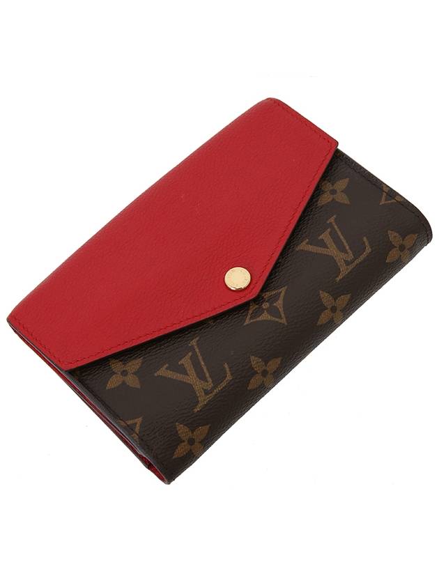 Monogram Palace Wallet 3 fold Red Medium - LOUIS VUITTON - BALAAN 8