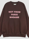 Drold Monsieur NFPM Slogan Sweatshirt CSW102CO001 WN - DROLE DE MONSIEUR - BALAAN 2