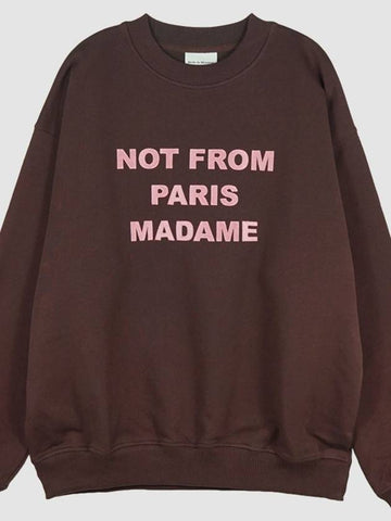 Drold Monsieur NFPM Slogan Sweatshirt CSW102CO001 WN - DROLE DE MONSIEUR - BALAAN 1