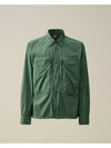 Cotton Popeline Over Long Sleeve Shirt Green - CP COMPANY - BALAAN 2