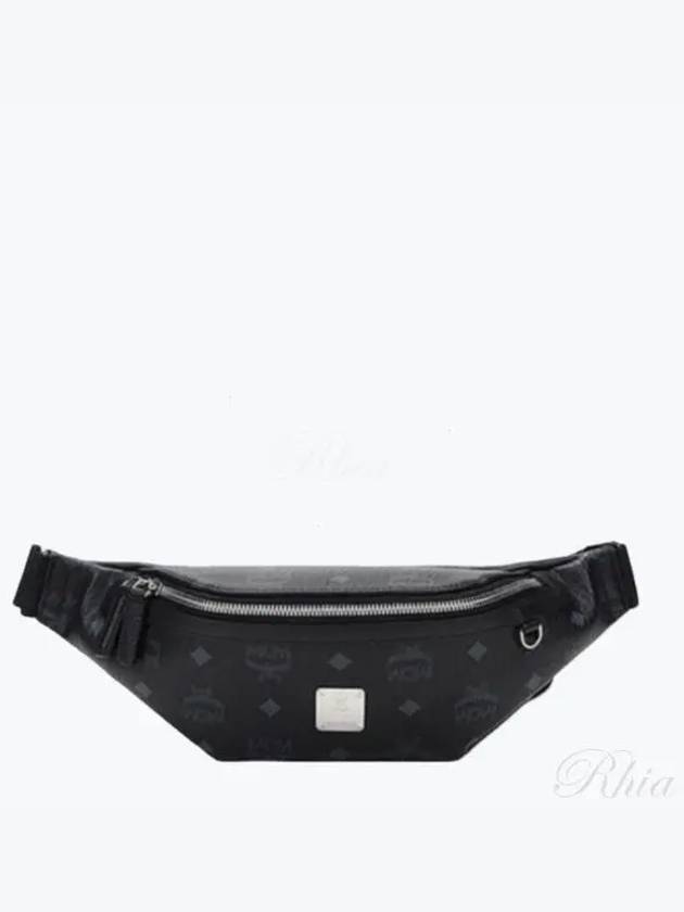 Logo Leather Belt Bag Black - MCM - BALAAN 2