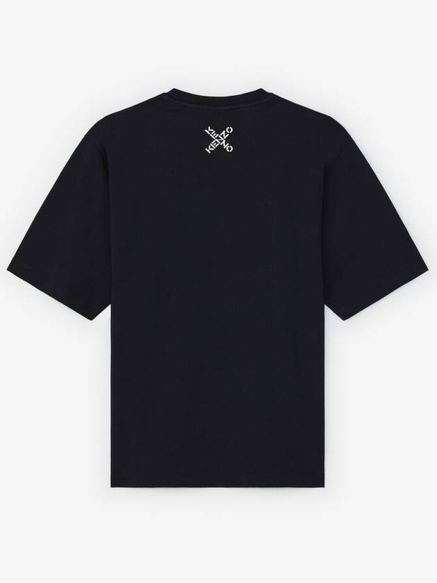 Big Cross Logo Short Sleeve T-Shirt Black - KENZO - BALAAN 3